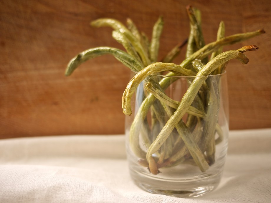 Kiwi+Peach: Roasted Green Beans