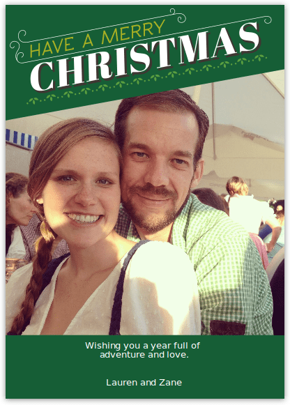 Happy Christmas from Kiwi and Peach