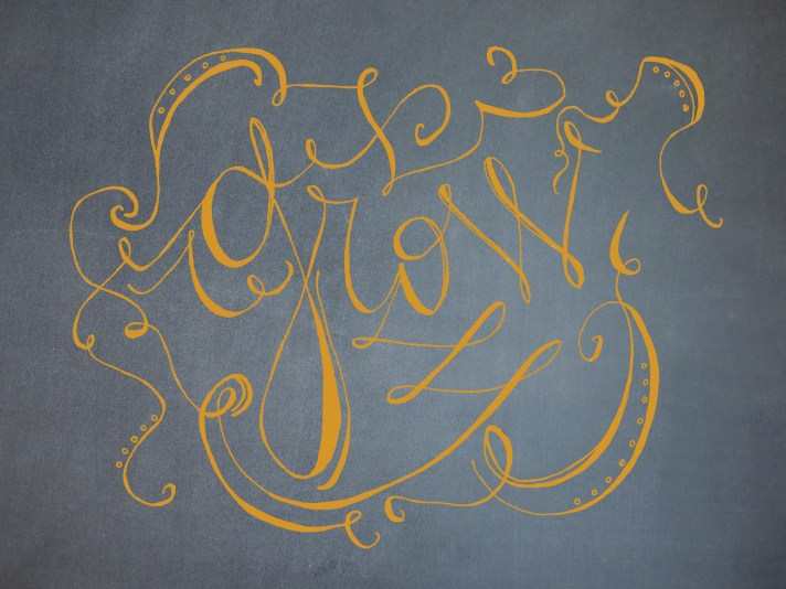 Grow: Lettering by Kiwi and Peach