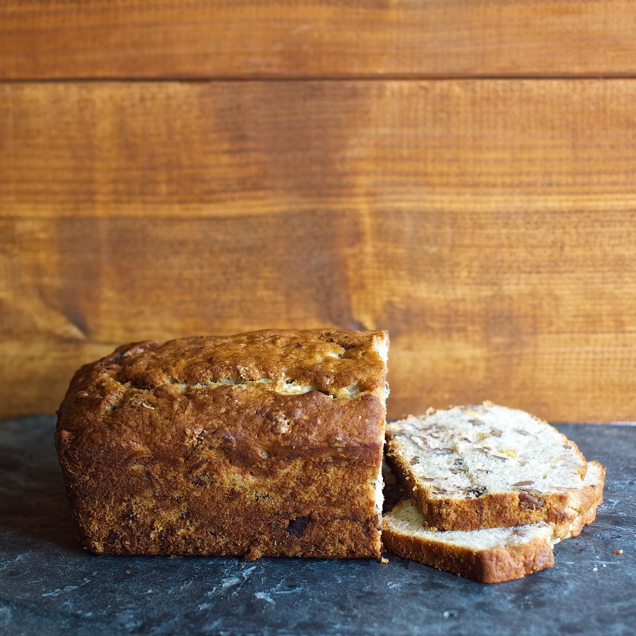 Bourbon Peach Chocolate Chunk Banana Bread from Kiwi and Peach (via Joy the Baker)